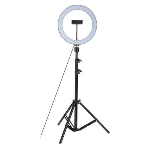 25cm Dimmable LED Ring Light Lamp with 190cm Light Stand Light Kit