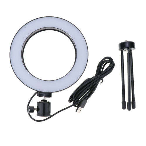 16cm Dimmable Led Ring Light Lamp with 24cm Light Stand Light Kit