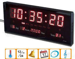 DIGITAL LED WALL CLOCK.