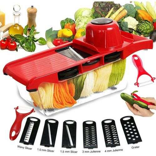 6 IN 1 VEGETABLE CUTTER MANDOLINE SLICER