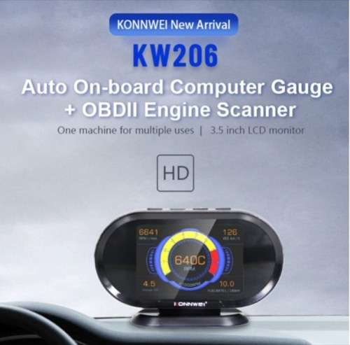 KW206 Onboard Auto Computer Gauge and OBII Engine Scanner