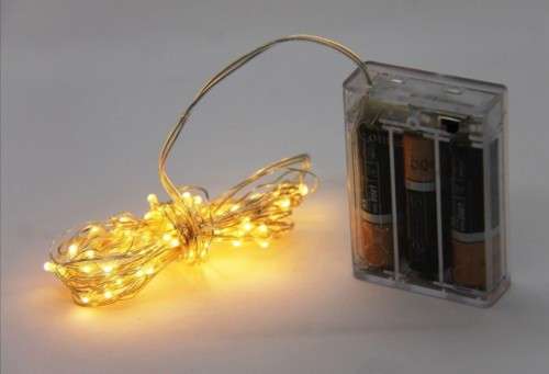 10M Battery Powered Copper Wire Fair Light-Warm White
