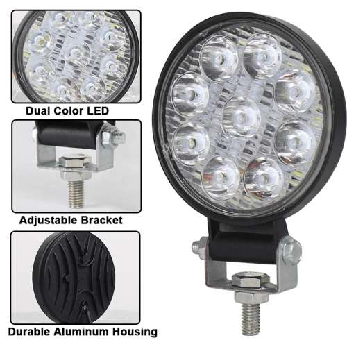 27 Watt 12V Round Work Light Car Light set of 2