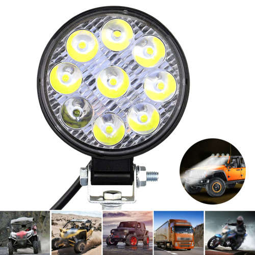 27 Watt 12V Round Work Light Car Light set of 2