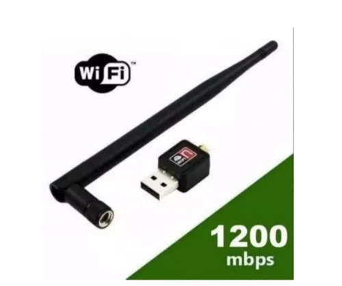 Adaptador Usb 2.0 Wifi 802.11n Antena Wireless 1200 Mbps.