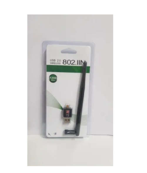 Adaptador Usb 2.0 Wifi 802.11n Antena Wireless 1200 Mbps.
