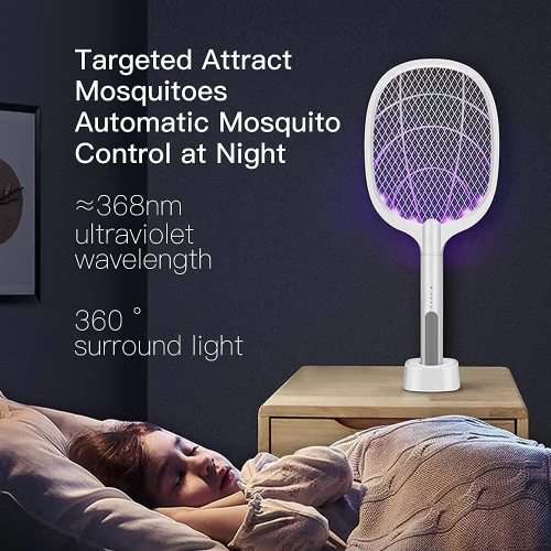 Rechargeable Mosquito Zapper Racket Fly Swatter