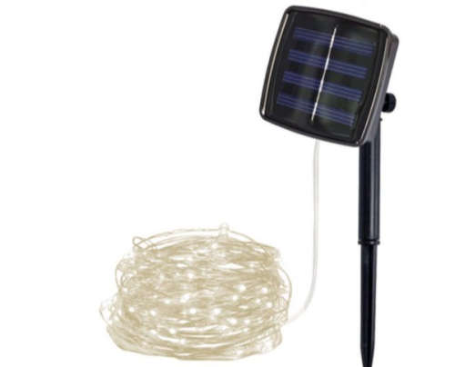 10M Solar LED Fairy String Lights - Warm White