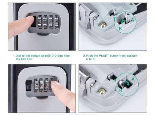 Wall mounted Combination Lock Box