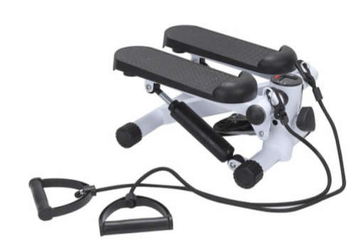 Adjustable Mini Stepper Fitness Swing With Training Tapes And LCD Display
