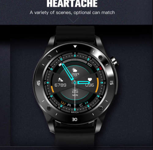 Smart Watch Heart Rate Monitor Tracker Fitness Sports Watch F22,Black