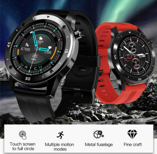 Smart Watch Heart Rate Monitor Tracker Fitness Sports Watch F22,Black