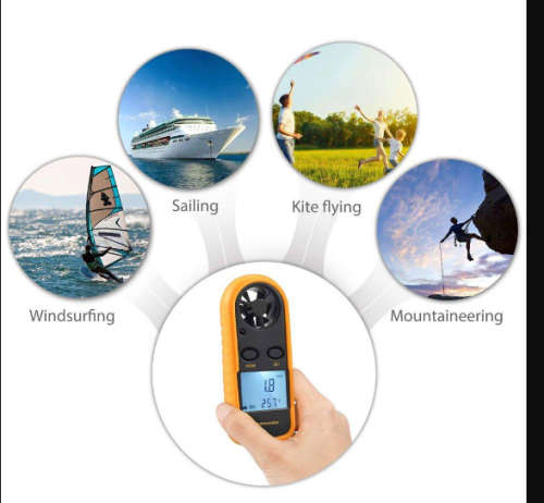 Portable Digital LCD Anemometer
