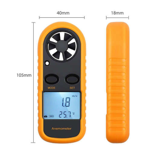 Portable Digital LCD Anemometer