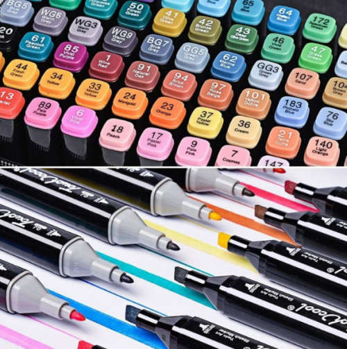 Dual Point Artist Markers - Set of 120