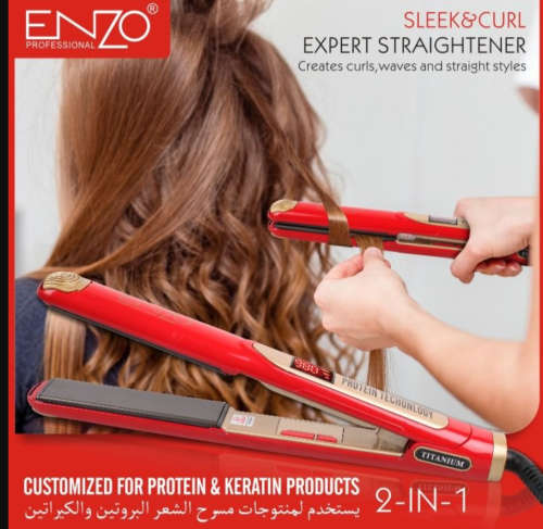Enzo NEW Range 2 in 1 Titanium Hair Straightener