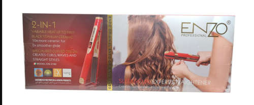 Enzo NEW Range 2 in 1 Titanium Hair Straightener