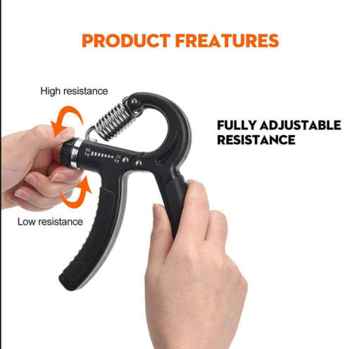 5 Pack Hand Grip Strengthener Finger Forearm Strength Exerciser Kit-Black