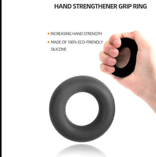 5 Pack Hand Grip Strengthener Finger Forearm Strength Exerciser Kit-Black