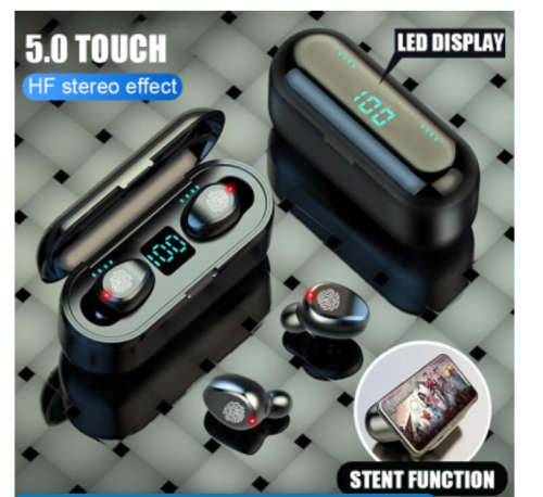 Wireless Bluetooth Earphones - Earbuds Headphones With Charging Power Bank