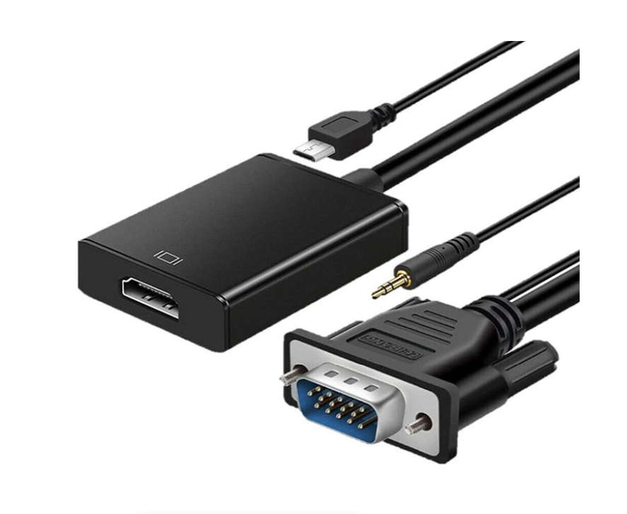 VGA to HDMI Adapter with Audio, HDTV