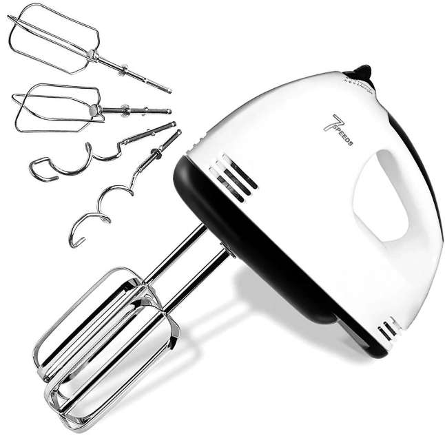 Stainless Steel Electric Hand Mixer 7 Speed