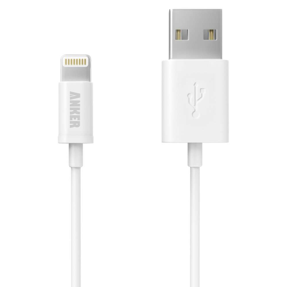 Apple USB Cable [Apple MFi Certified] Anker 6ft / 1.8m Premium Extra Long Lightning to USB Cable