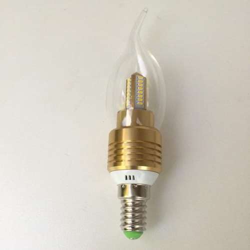 5W LED Candle Light Bulb-Warm White(HIGH OUTPUT LUMENS) AC220V