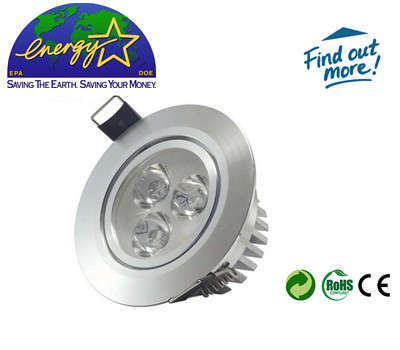 3W LED Recessed Ceiling/Down Light With Driver-Cool White