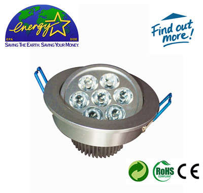 7W LED Recessed Ceiling/Down Light With Driver-Cool White
