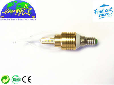 E14 5W Warm White LED Candle Flame Light Lamp Bulbs 85-265V
