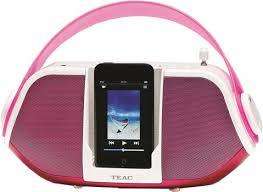 Teac SR-L110i Portable Radio with ipod dock (Pink, iPod not included)