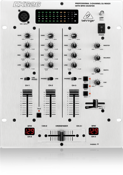 Behringer DX-626 3-Channel DJ Mixer