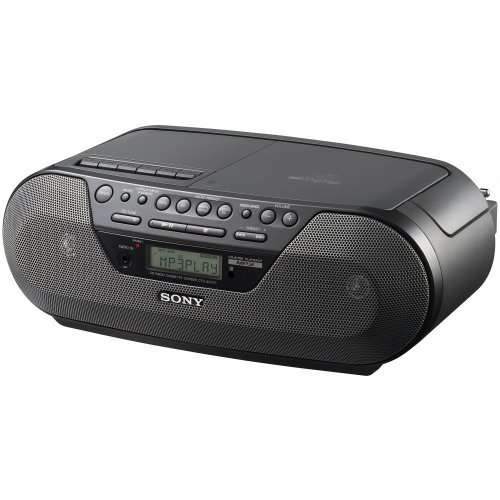 Sony CFD-S07CP (Portable Radio with CD/Tape/Radio/Aux/Remote - Black)