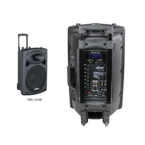 Lane TMA-1015B - Battery Powered Portable PA Speaker with Bluetooth and 2 Cordless Mics
