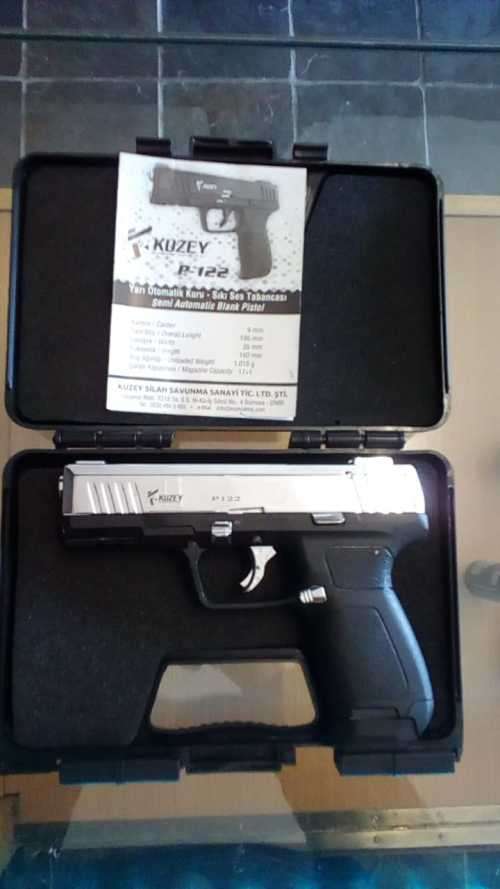Kuzey P-122 9mm Blank and Pepper Rounds Pistol