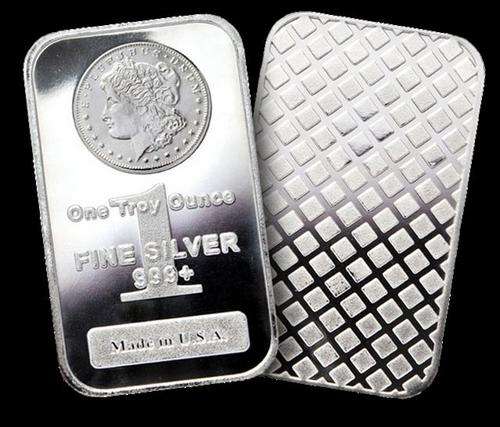31.1g (ONE TROY OZ) Fine Silver Bar 999+