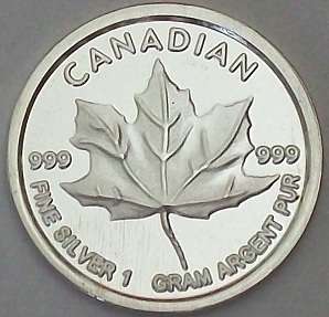 *NEW* 1 Gram Silver Maple Leaf Coin!!! *WOW*