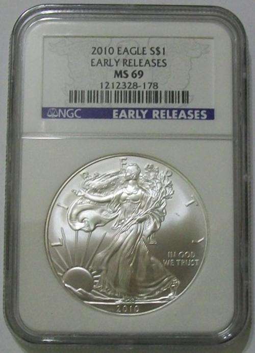 2010 Eagle S$1 Early Releases MS69 NGC