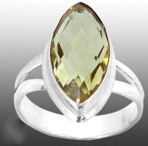 Lovely! LEMON TOPAZ MARQUISE in SOLID 925 STERLING SILVER. SIZE 7