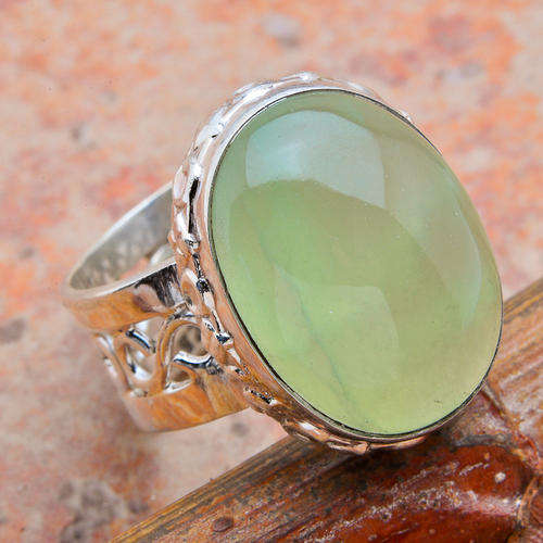 STUNNING PRENITE RING IN SOLID 925 STERLING SILVER. SIZE 7.5