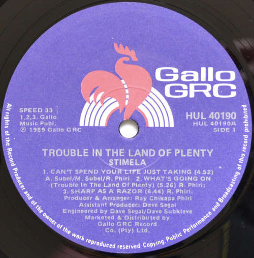 Stimela - Trouble in the land of plenty - HUL 40190