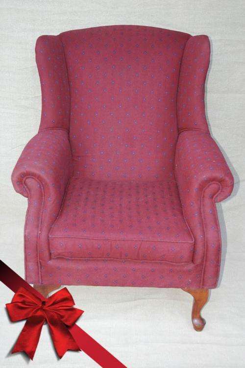 Queen Anne wingback chair