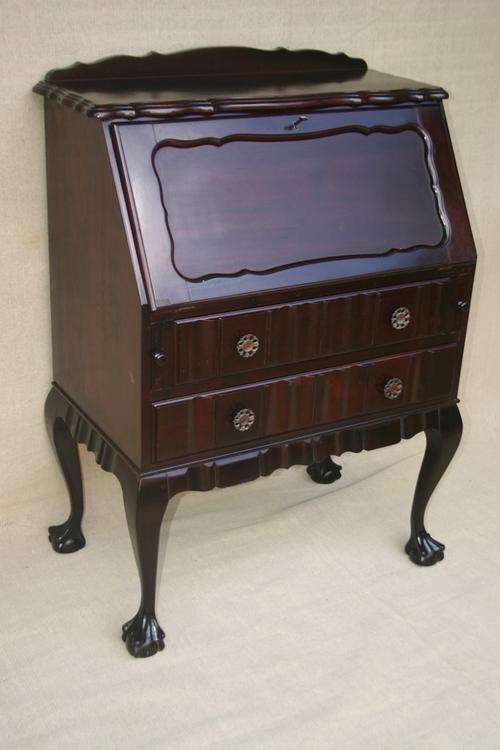 Imboya ball & claw writing bureau - 80cm x 46.5cm x 112cm high