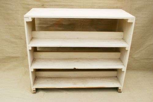 Double sided shelves, not on castors - 120cm x 50cm x 103cm high