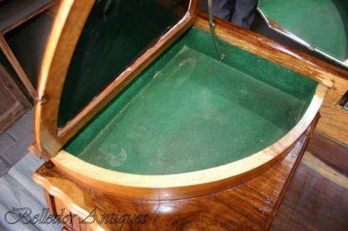 Kiaat Queen Anne Dressing table with stool - 127cm x 50cm