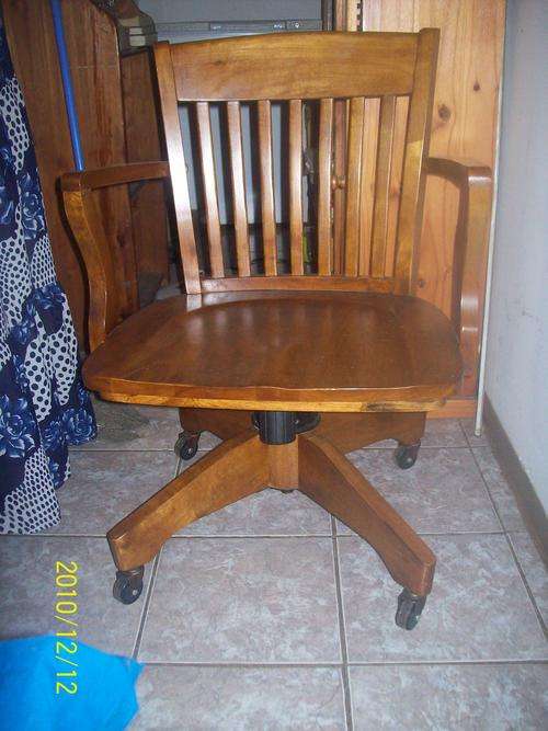Old Executive office chair on castors