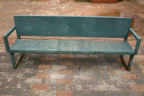Steel Bench - needs rust treatment and new paint