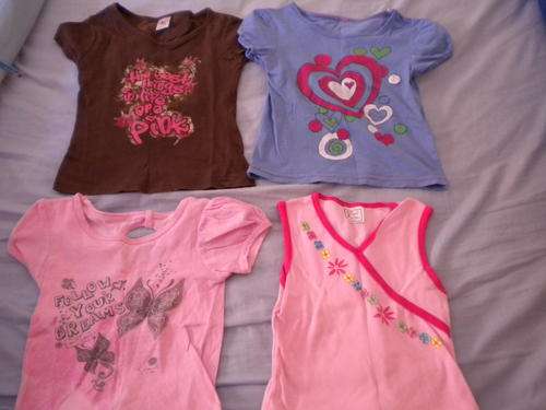Lot of 10 items girls summer clothes - 3-4 to 6-7 years