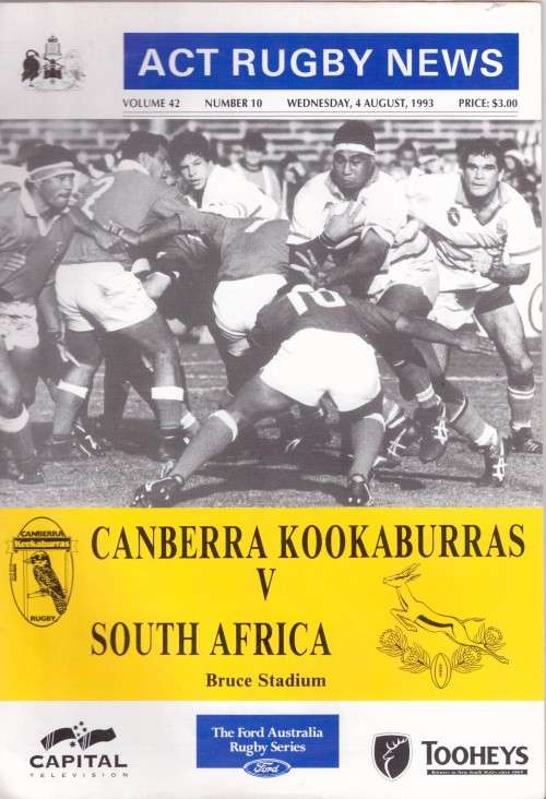 Programme ACT versus South Africa 1993